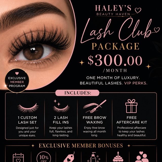 Lash Baddie Club at Haley’s Beauty Haven in Brewton, AL
